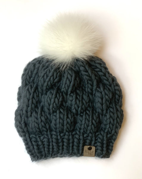 The Bubble Beret Solid: Eagle Grey