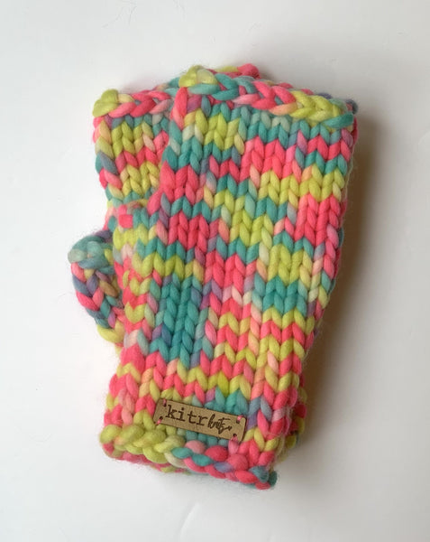 The Kitr Mitts: Neon Rainbow