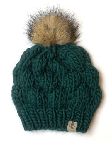 The Bubble Beret Solid: Evergreen